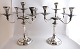 Spain. Silver 
5-armed 
candelabra 
(915). Height 
37 cm. A pair.