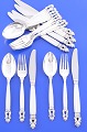 Georg Jensen 
sterling silver 
925. Acorn 
silver 
flatware, 
pattern no. 62. 
Acorn dinner 
set for 6 ...