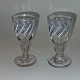 Pair of antique shot glasses with enamel decoration. Presumably made in Germany in the second ...