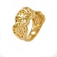 18kt gold Ole Lynggaard Lace ring with four DiamondsRingsize. 55