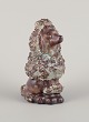EGO Lidköping, 
Stoneware, 
Sweden. Ceramic 
figure of a 
standard 
poodle. Glazed 
in 
brownish-green 
...
