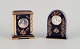 Limoges, 
France. Clock 
and decorative 
object in 
porcelain, 
decorated with 
22-karat gold 
leaf and ...