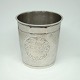 Baroque silver cup made by Christen Jensen Due, Aalborg, Denmark.H. 8.5 cm. dia. top. 8.2 ...