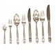 Sterlingsilver 
Acorn cutlery 
by Johan Rohde 
for Georg 
Jensen for 6 
persons
48 pieces