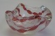 Venetian glass, 
with white and 
brown 
spiralpattern. 
1960s. H: 6 cm. 
L .: 11 cm.