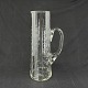 Height 29 cm.Beautiful hand-blown glass jug with numerous grindings from the beginning of ...