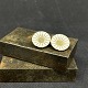 Diameter 1.6 cm.Classic set of Georg Jensen Daisy ear clips in white.Stamped Georg ...
