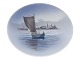 Royal Copenhagen plate with sailing boat in front of Kronborg Castle.Please note that this ...