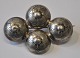 Antique brooch 
of 4 silver 
buttons, Fabek 
Christian 
Fischer (1820 - 
1914), NIbe, 
Denmark. ...