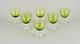Val St. 
Lambert, 
Belgium. A set 
of six white 
wine ...