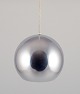 Verner Panton, "Topan" ceiling lamp in stainless steel.1970s.In good condition with signs of ...