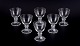 Val St. 
Lambert, 
Belgium. A set 
of six red wine 
glasses ...
