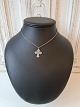 Dagmar cross and necklace in silver Stamped 830 Length 38.5 cm. Measurements on cross 19 x ...