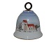 Bing & 
Grondahl, small 
Christmas Bell 
decorated with 
snowy Danish 
church.
Decoration 
number ...