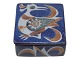 Aluminia - 
Royal 
Copenhagen 
Baca, blue 
lidded box.
Designed (and 
signed) by 
artist Nils ...