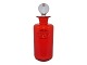 Holmegaard 
Palet, lidded 
red bottle for 
oil.
Designed by 
Michael Bang in 
1970.
Height 15.4 
...