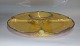 Kahler cabaret dish In ceramic covered with yellow glaze.. strong age-related traces of use on ...