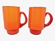 Holmegaard Palet, large red coffee mug.Designet by Michael Bang in 1973.Diameter 7.7 ...