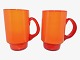 Holmegaard 
Palet, large 
red coffee mug.
Designet by 
Michael Bang in 
1973.
Diameter 7.7 
...