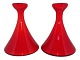 Holmegaard 
Carnaby, red 
trumpet shaped 
vase.
Designed by 
artist Per 
Lütken in 1968.
Height ...