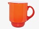 Holmegaard Palet, red milk pitcher.Designed by Michael Bang in 1970.Height 15.0 ...