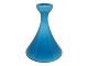 Holmegaard Carnaby blue trumpet shaped vase.Designed by artist Per Lütken in 1968.Height ...