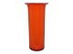 Holmegaard, red Rainbow vase.Designed by Michael Bang in 1973.Height 17.1 cm.Perfect ...