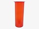 Holmegaard, red Rainbow vase.Designed by Michael Bang in 1973.Height 22.3 cm.Perfect ...