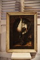 Fine 19th 
century oil 
painting on 
canvas, Nature 
morte / 
Stilleben of 
dove and 
grapes. 
The ...