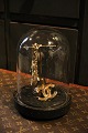 Decorative, old 
cylinder-shaped 
French glass 
Dome/Globe 
on a black 
wooden base for 
display. ...