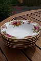 Old Country Roses English bone China porcelain. Small deep plates or Porridge plates 16cm