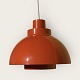 Nordisk Solar, 
K. Kewo design, 
Orange plastic 
lamp. Nice used 
condition. 
Diameter 
approx. 23 cm