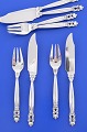 Georg Jensen 
sterling silver 
925. Acorn 
silver 
flatware, 
pattern no. 62. 
Acorn fish set 
for 4 ...