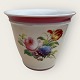 Bing & Grøndahl, Flowerpot, With floral motif, 18cm in diameter, 15cm high *Old and charming ...