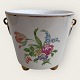 Flowerpot hides, With floral decoration and ball feet, 13.5cm in diameter, 12.5cm high *Nice ...