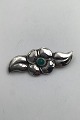 Danish Art 
Noveau Silver 
Brooch with 
green stone 
Measures 6 cm x 
2.5 cm Weight 
14.5 gr / 
0.51oz ...