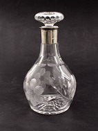 Wine carafe with silver mounting