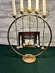 Asmussen 
gold-plated 
candlestick, 
with 5 twisted 
gold-plated 
drop holders, 
Denmark design. 
with ...