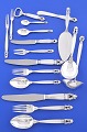 Georg Jensen sterling silver 925. Acorn silver flatware.  set for 12 persons, 127 parts. From ...