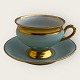 Lyngby, Copenhagen porcelain painting, Empress, Espresso cup, Turquoise, 5.5 cm high *Nice ...