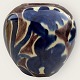 Retro vase, 
With brown and 
blue glaze, 
15cm high, 17cm 
in diameter 
*nice 
condition*