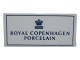 Royal Copenhagen Porcelain dealer sign.Length 14.0 cm.Perfect condition with no chips, ...