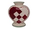 Aluminia, red 
Christmas heart 
vase.
Factory first.
Height 7.5 cm.
There are 
crazings in ...
