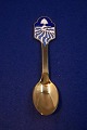 Michelsen Christmas coffee spoon 11cm 1986 of 
Danish gilt sterling silver