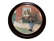 Royal 
Copenhagen Carl 
Larsson plate 
in dark wood 
frame, Brita 
and the cat.
&#8232;This 
...