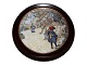 Royal Copenhagen Carl Larsson plate in dark wood frame, Picking Apples.&#8232;This product ...