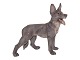 Large Dahl Jensen dog figurine, German Shepherd.The factory mark tells, that this was ...
