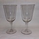 Holmegaard 
Glasværk. Fra 
første halvdel 
af 20. 
århundrede. Par 
glas til 
rødvin. Begge i 
god ...