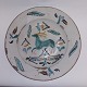 Stettinware: 
Stettin tray In 
ceramics 
decorated with 
stag. Made 
around 1840. 
Beautifully ...