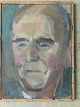 Svend Engelund 
(1908-2007):
Selvportræt.
Olie på plade.
Sign.: SE.
Indrammet 
27x20 
Svend ...